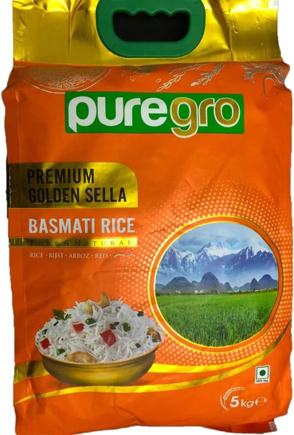 Pure Gro Golden Sella Basmati Rice 5kg - Image 2